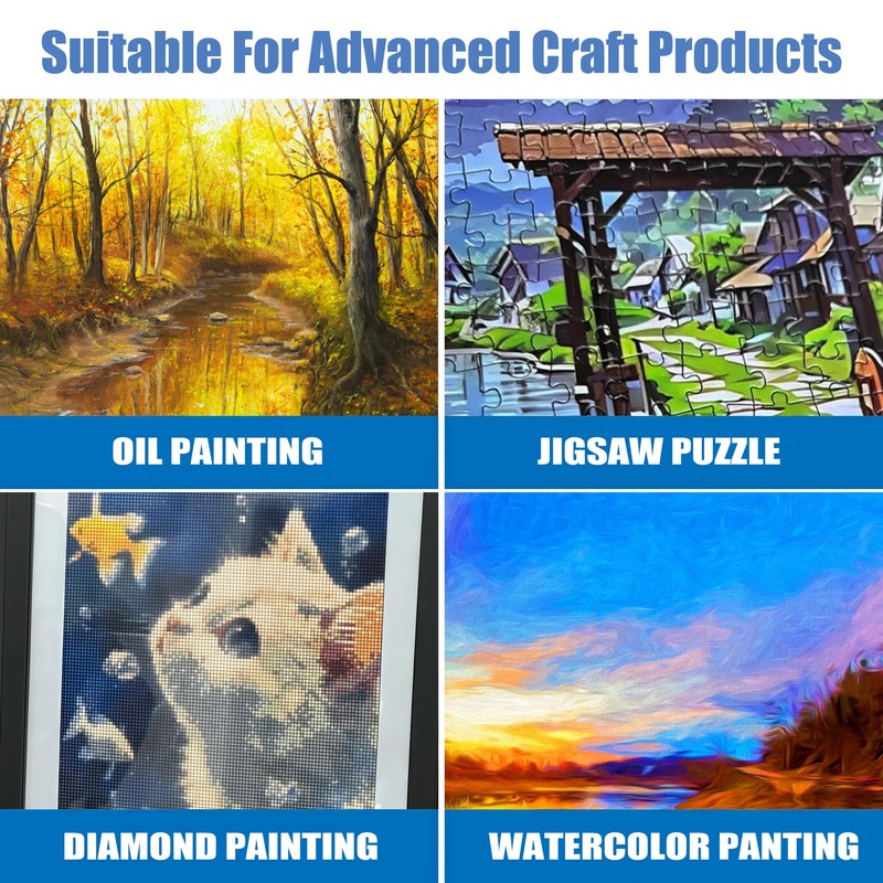 OOTDART 2-in-1 Varnish Puzzle Glue, 250ml Clear Gloss Glue for