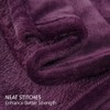 Soft Warm Purple Plush Throw Blanket for Couch – Comfortable