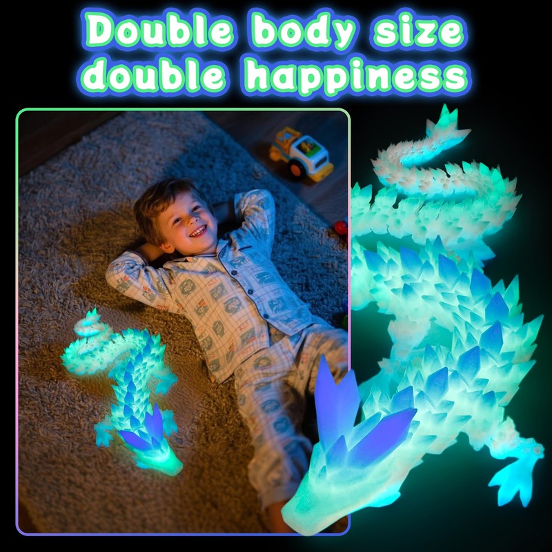 Flavery 3D Printed Dragon - 24 inch Large Pearly Sheen