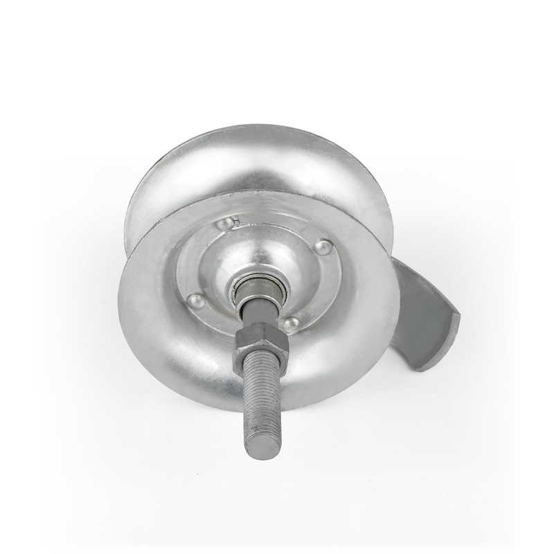 Wmebee 2 Pack Sliding Gate Rollers 5" Steel Pipe Track