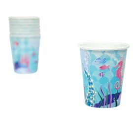 9oz Mermaid Party Cups, 8ct