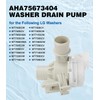 USTAR Upgraded AHA75673404 AHA75673402 Washer Drain Pump Assembly Compatible with