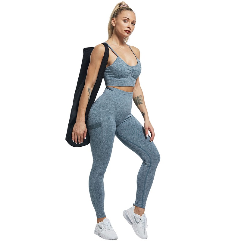 CHRLEISURE Workout Leggings Sets for Women, Gym Scrunch Butt Butt