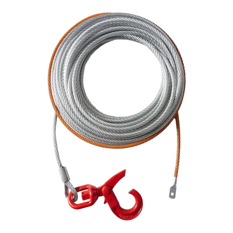 Galvanized Steel Winch Cable 3/8 Inch X 100 Feet 15,200