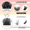 LASHVIEW Lash-Extension-Clusters COMFYLASH D Curl Lash Clusters Natural Look Cluster