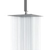 Lordear 16 Inch Rainfall Shower Head Solid Square Ultra Thin
