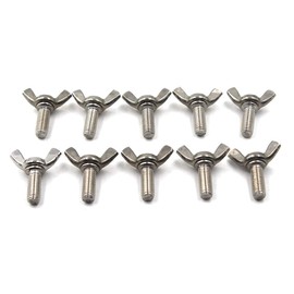 304 Stainless Steel Wing Bolt Set M8x10 Hand Twist Screw Butterfly Screw Sets 10PCS