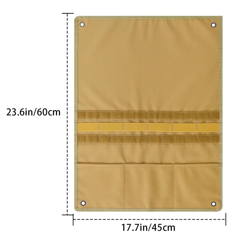 Yzpacc Tactical Patch Display Board, Hook & Loop, Foldable, Combat
