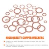 Rustark 165 Pcs Copper Washer Assortment 8 Size M6 M8 M10