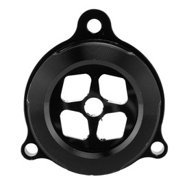 Clear Engine Oil Filter Cover Aluminium Alloy CNC Machining Oil Filter Protector Guard Cap for Raptor 700 700R Black