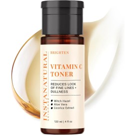 Insta Natural Vitamin C Face Toner Maintains whitening balance and reduces aging fine lines Contains 4 Fl Oz of Witch Hazel Lavender Geranium Oil 4 Fl Oz / 인스타 내추럴 비타민 C 페이스 토너 미백 균형 유지 및 노화 잔주름 완화 위치 헤이즐 라벤더 제라늄 오일 4 Fl Oz 함유 4 Fl Oz