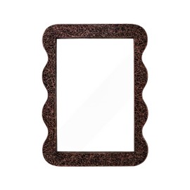 Wooden Mirror 16 X 12inch Copper-Gold Wood Rustic Wall Frame Mirror