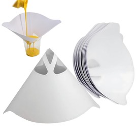 UYVPAER 50 Stück Lacksiebe Lackfilter, Nylon Einweg Konisches Papier Lacksiebe Mikron Filter Trichterfiltern, Papier Lackfilter Farbsiebe Für Autolack Für Automobilsprühfarbe Lackierzubehör