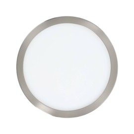 EGLO connect.z Smart Home Fueva-Z ZigBee LED Bathroom Ceiling Light Diameter 21 cm App and Voice Control Alexa Light Colour (Warm White / Cool White) Dimmable Metal Surface Mounted Light Nickel Matt