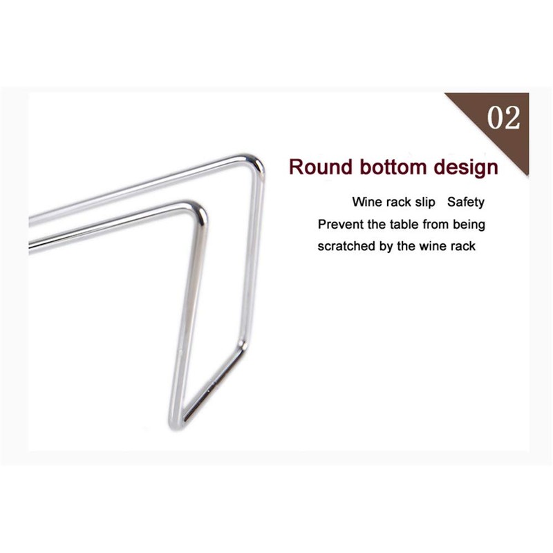 CdyBox Creative Metal Red Wine Rack Single Wine Bottle Holder