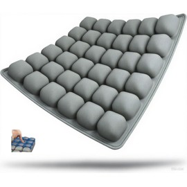 Travel Cushion, Inflatable Seat Cushion, No Air Pump Need, Travel Essentials for Long Flights, Portable Car Seat Cushions for Office Chair, Wheelchair, Camping, Home Living (Gray)