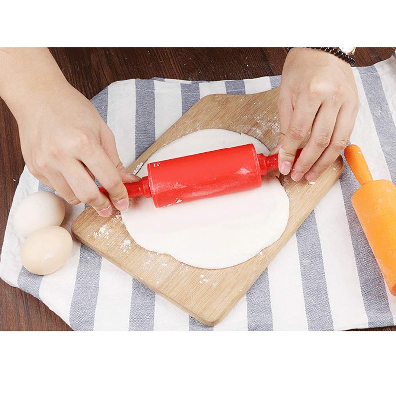 NUOMI Kids Rolling Pin for Baking Playdough 2 Pack Non-Stick