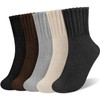 Senker Fashion Boot Socks for Women, Thick Winter Wool Crew