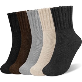 Senker Fashion Boot Socks for Women, Thick Winter Wool Crew Sock Knit Warm Cozy Christmas Stocking Stuffers Gifts