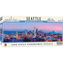 Masterpieces 1000 Piece Jigsaw Puzzle for Adults, Family, Or Kids - Seattle Panoramic - 13"x39"