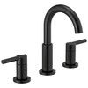 Delta Nicoli Matte Black Bathroom Faucet 3 Hole, 8 Inch