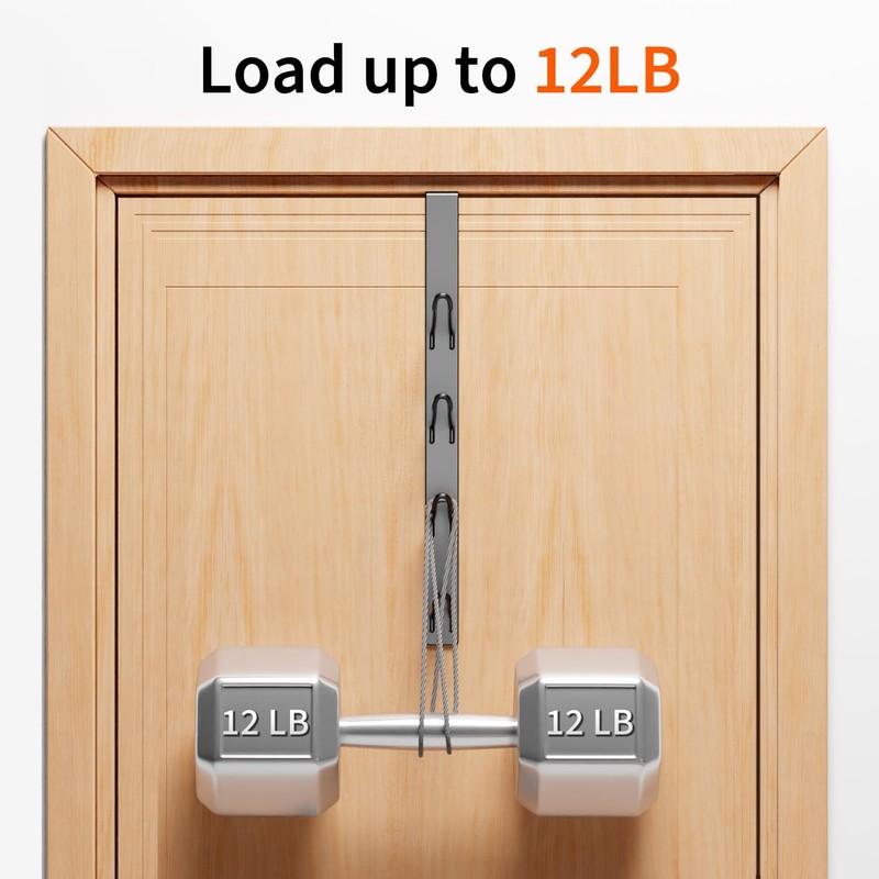 niffgaff 8 Hook Over The Door Hooks, Vertical Over The