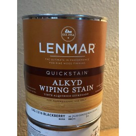 Lenmar quick stain Alkyd Wiping Stain 1216 Blackberry  1 quart