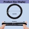 MOTIBACK Pack of 10 Braided Hair Ties for Men and
