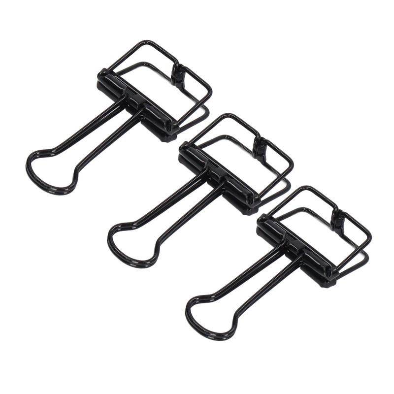 80Pcs Hollow Binder Clips 0.7in Sturdy Metal Hollow Out Strong