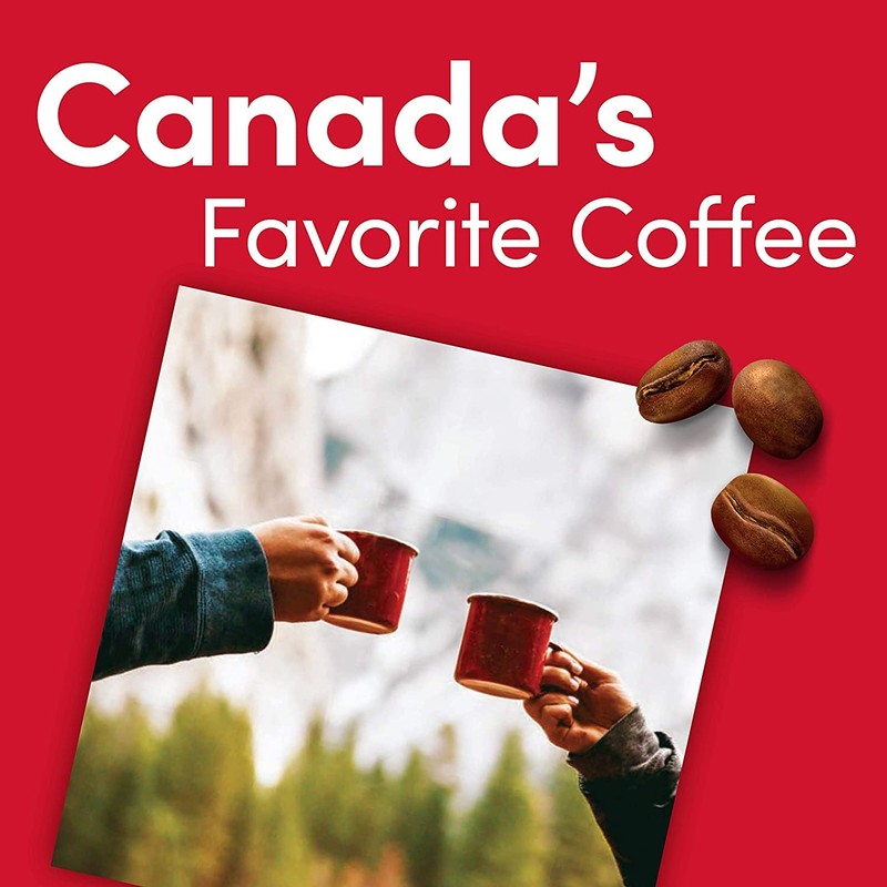 Tim Hortons Dark Roast, Rich Ground Coffee, Perfectly Balanced, Always