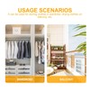 VILLCASE Adjustable Closet Rod, Retractable Closet Pull Out Rod Wardrobe
