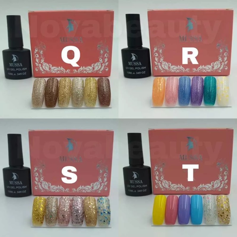 Mussa Combo Gama Gel Uv + Base + Top +