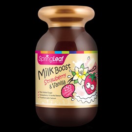 Springleaf Milk Boost Strawberry + Vanilla 150 Chewable Tablets