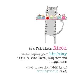 Dandelion Stationery Niece Birthday Sparkle Finished Greeting Card Cards