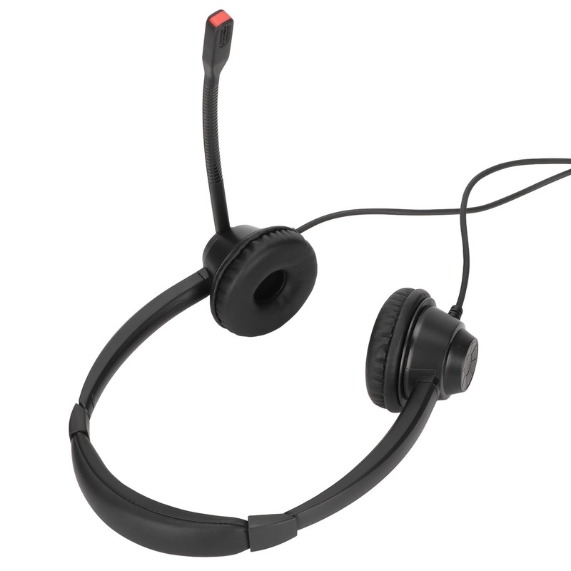 RJ9 Phone Headset Built in HD Microphone Binaural Office Headset