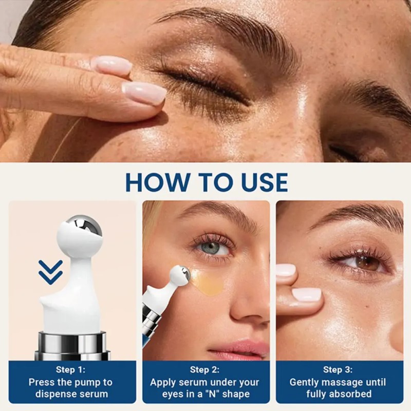 2pcs Crema De Ojos Con Cafeína Para Antienvejecimiento