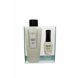 Trind Base Smalto Rinforzante Unghie + Remover, Kit Trattamento Ristrutturante Unghie Fragili O Sfaldate - 1X9Ml + 1X125Ml