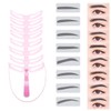 Pack of 8 Eyebrow Stencils for Beginners, Eyebrow Shapes, Eyebrow