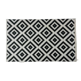 Melody Jane Dolls Houses Dollhouse Outdoor Rug Geometric Black & White Modern Accessories Printed Card