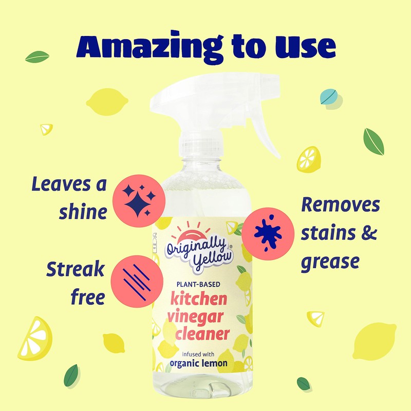 Originally Yellow Plant-Based Kitchen Cleaner | Powered by Natural Vinegar
