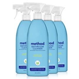 Method Method Bathroom Cleaner, Removes Mold + Mildew Stains, Eucalyptus Mint, 28 Fl Oz (Pack of 4)
