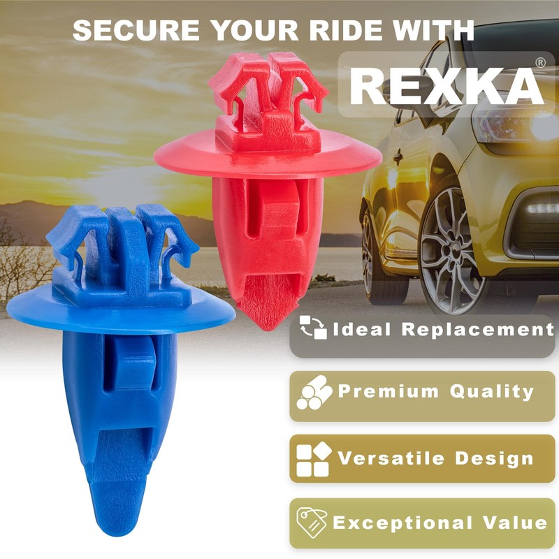 Rexka 20 Sets Wheel Fender Flare Clips Kit for Toyota