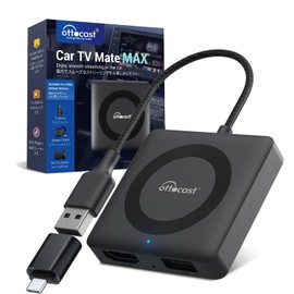 Car TV Mate Max Ottocast New Car TV Mate Adapter, 3-in-1, Carplay HDMI Input & Car Play Wireless & Android Auto Wireless, Ottocast Multi-Function Stick Adapter, Connects TV Stick and Other Streaming