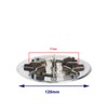 Micro Traders 120mm Shower Waste Drain Cover Chrome Plate Cover