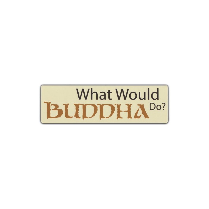 Bumper Sticker: What Would Buddha Do? | Peace Coexist