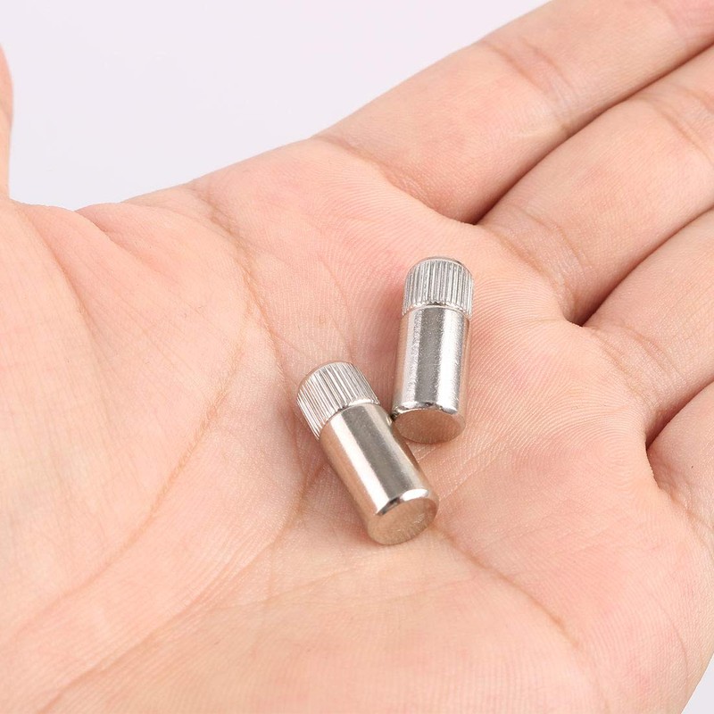 Sourcingmap 21mm x 8mm Metal Cylindrical Rod Studs Pegs Shelf