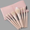 LUYING Makeup Brushes Apricot 8 Pieces Makeup Brushes, Premium Fiber