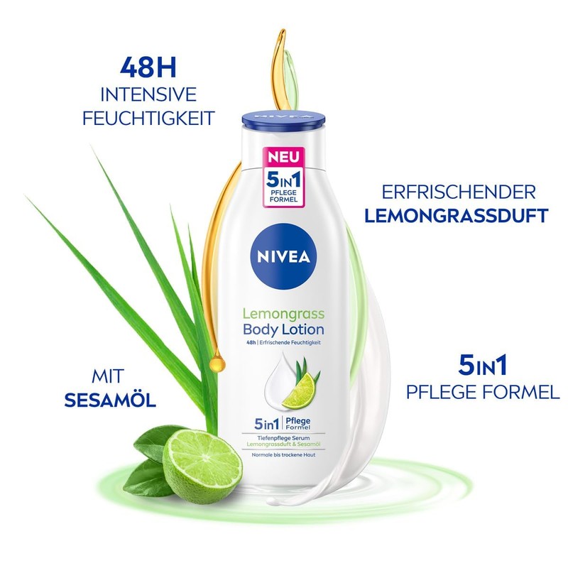Nivea Body Lotion Lemongrass, 400 ml