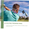 NOLITOY 2pcs Golf Weighted Swing Rings Golf Training Aid Tool