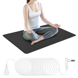 Grounding Mat (35.4x23.6 Inch) Computer Mat, Sleep Mat15ft Grounding Cord,Earth Mat, Grounding Pad, Mat for Reduce Pain and Inflammation